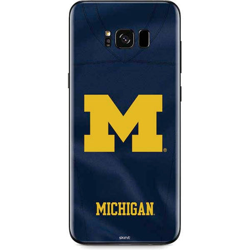 University of Michigan Blue Jersey Galaxy S8 Plus Skin
